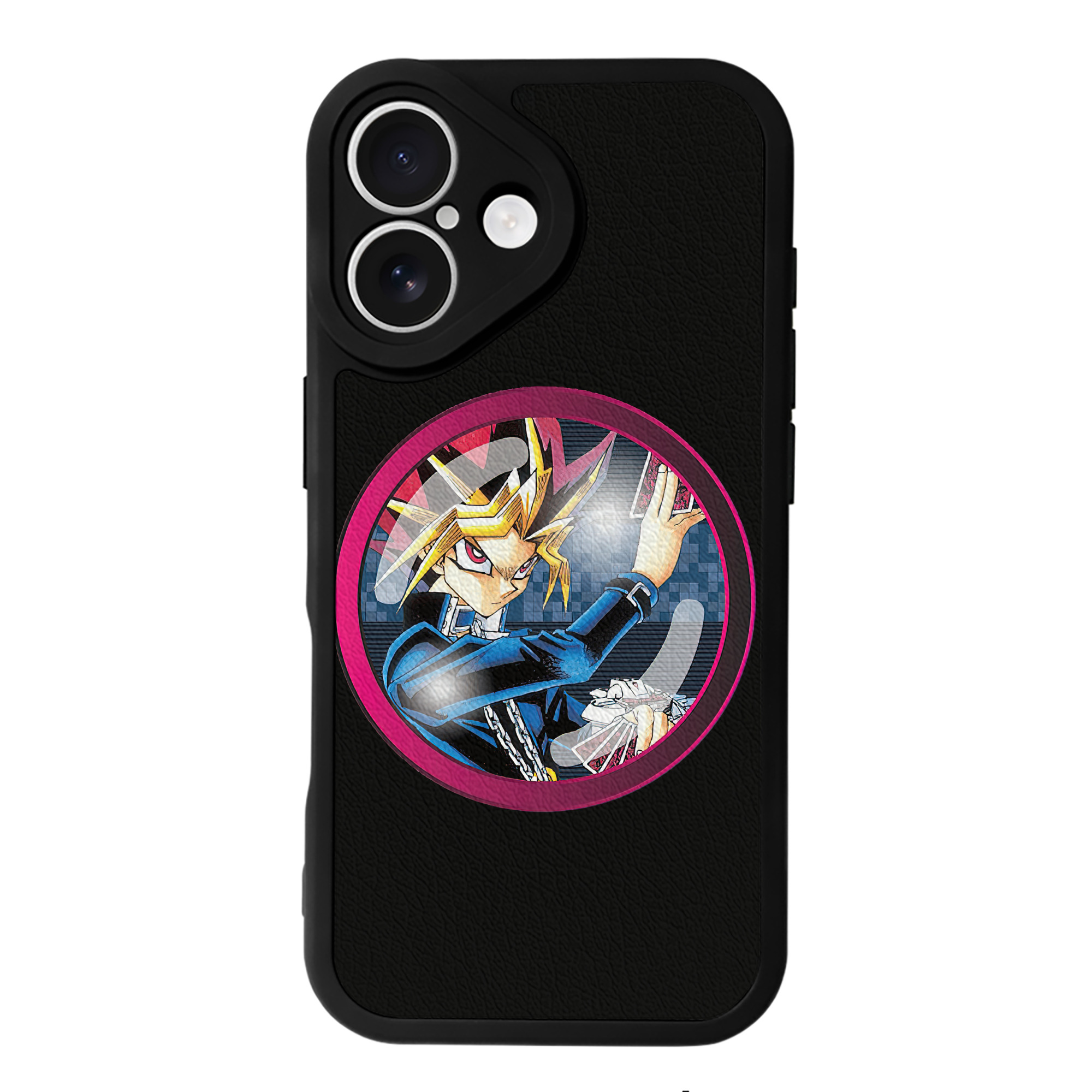 遊☆戯☆王 Yu-Gi-Oh! 【iPhone 16シリーズ対応】シリコンスマホケース（レザー調） 材質：シリコン